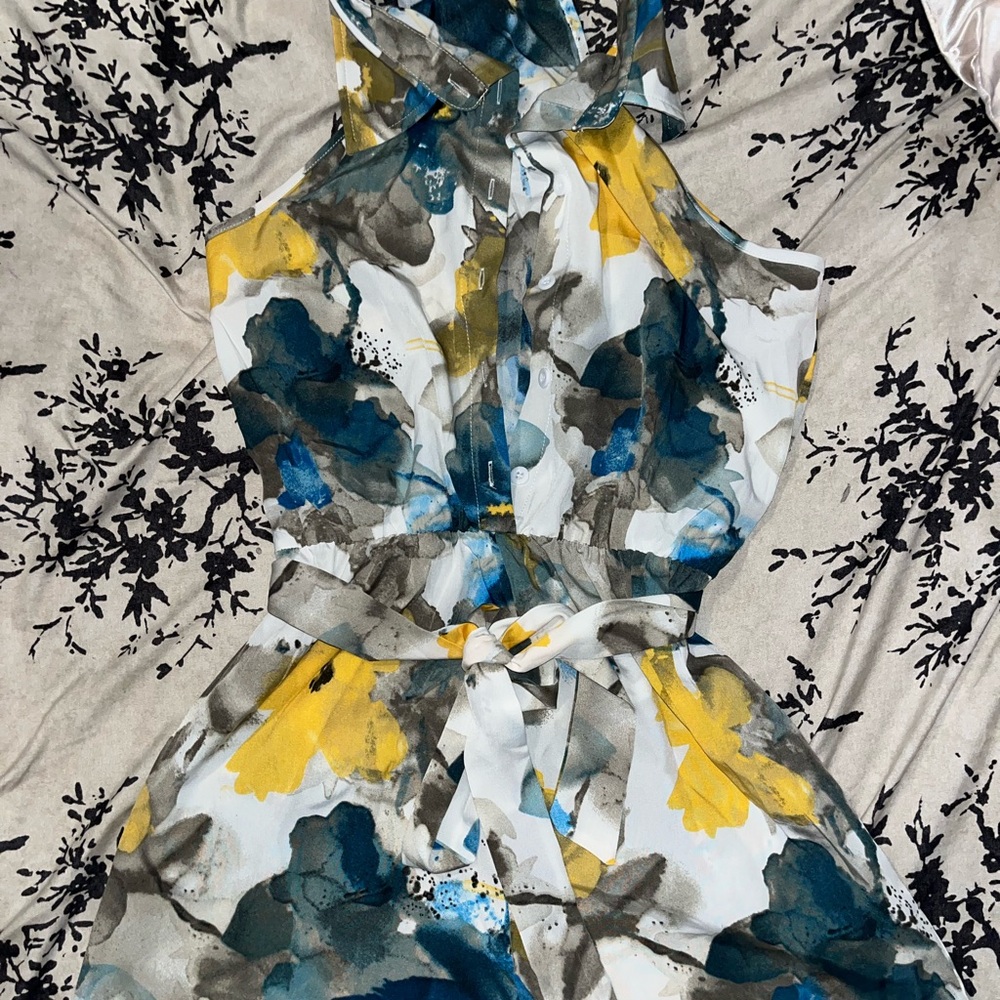 Floral Halter Jumpsuit